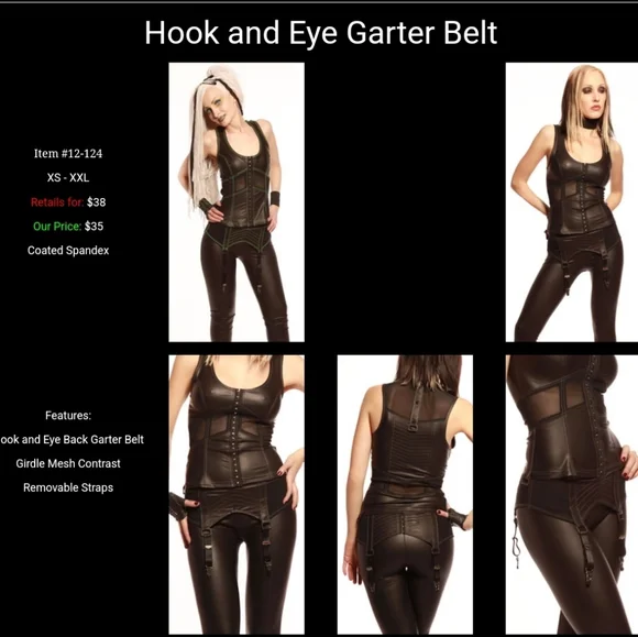 Lip Service Desensitized Garter Belt S - Picture 4 of 4